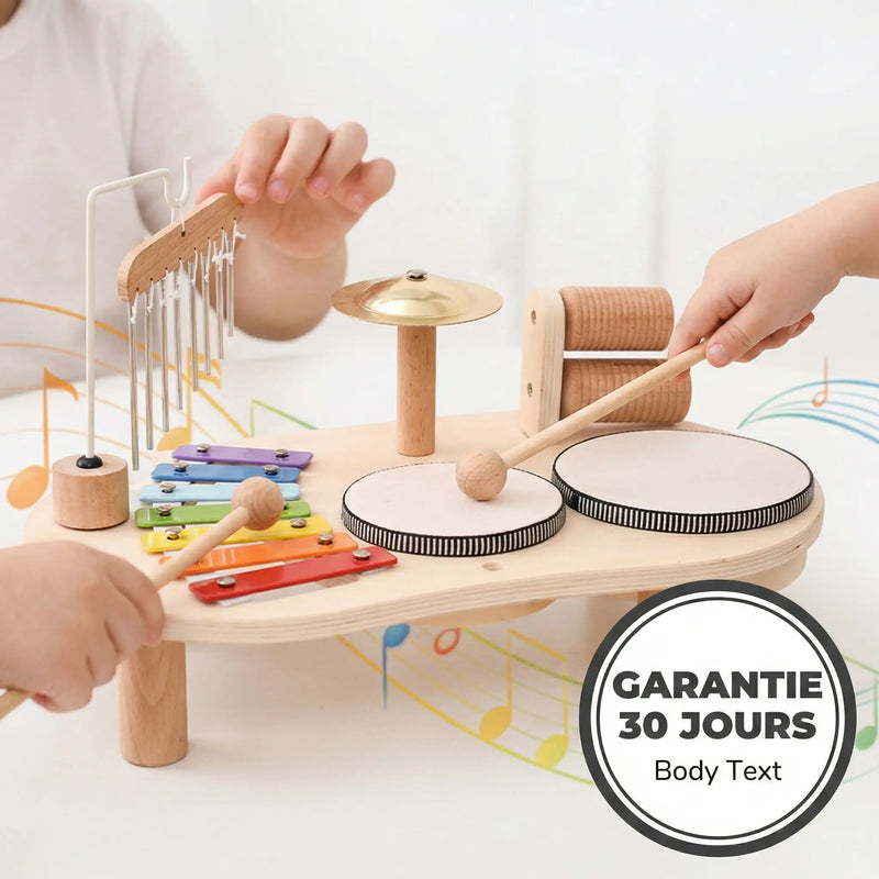 Xylophone Musical Montessori Bois - Cloches Éoliennes Éducatives