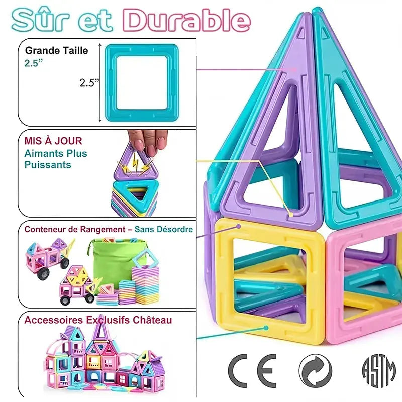 Jouet de Construction Magnétique Éducatif My Store