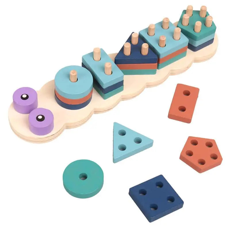 ensemble en bois pour l apprentissage montessori