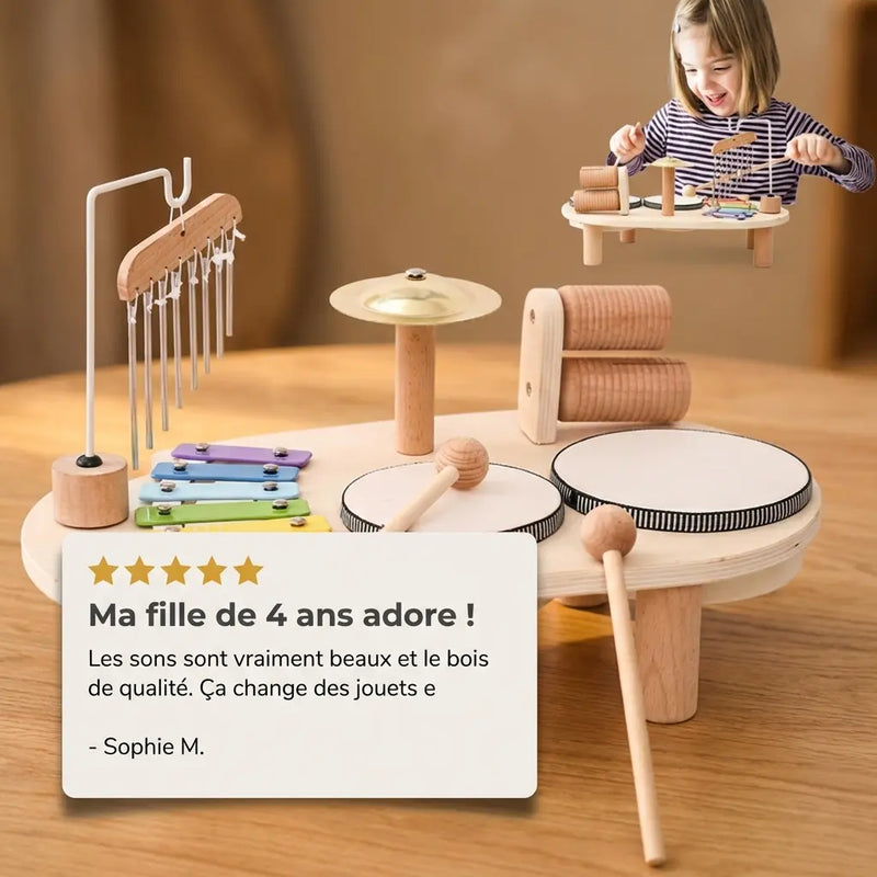 Xylophone Musical Montessori Bois - Cloches Éoliennes Éducatives