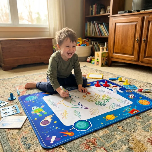 Tapis de Dessin Magique à l'Eau 100x80CM - Montessori Sans Tâche