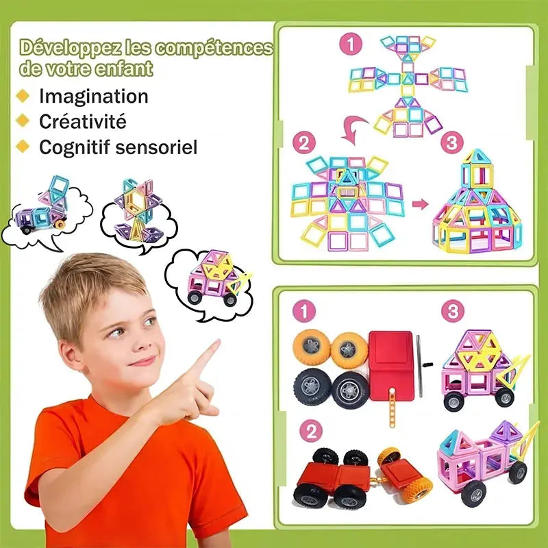 Jouet de Construction Magnétique Éducatif My Store