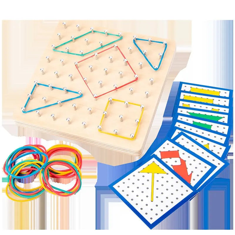 plaque montessori a elastiques examples