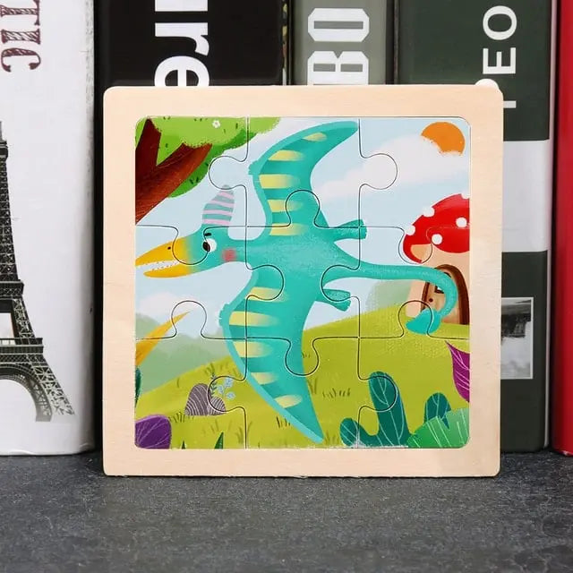 Puzzle en Bois Dinosaure