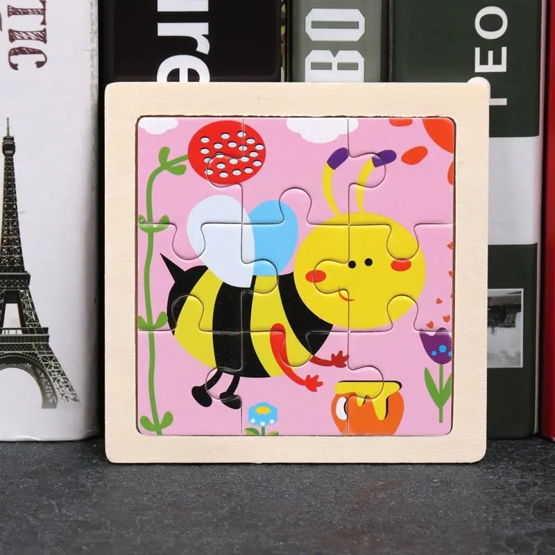 puzzle bois insecte