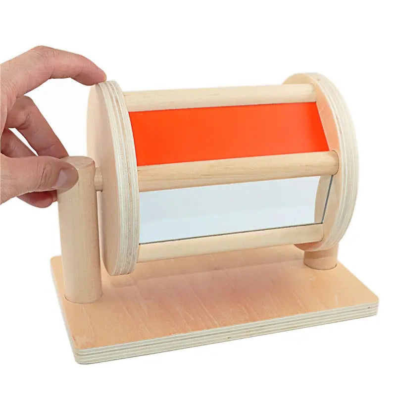 tambour tournant avec miroir et bille a l interieur exemple