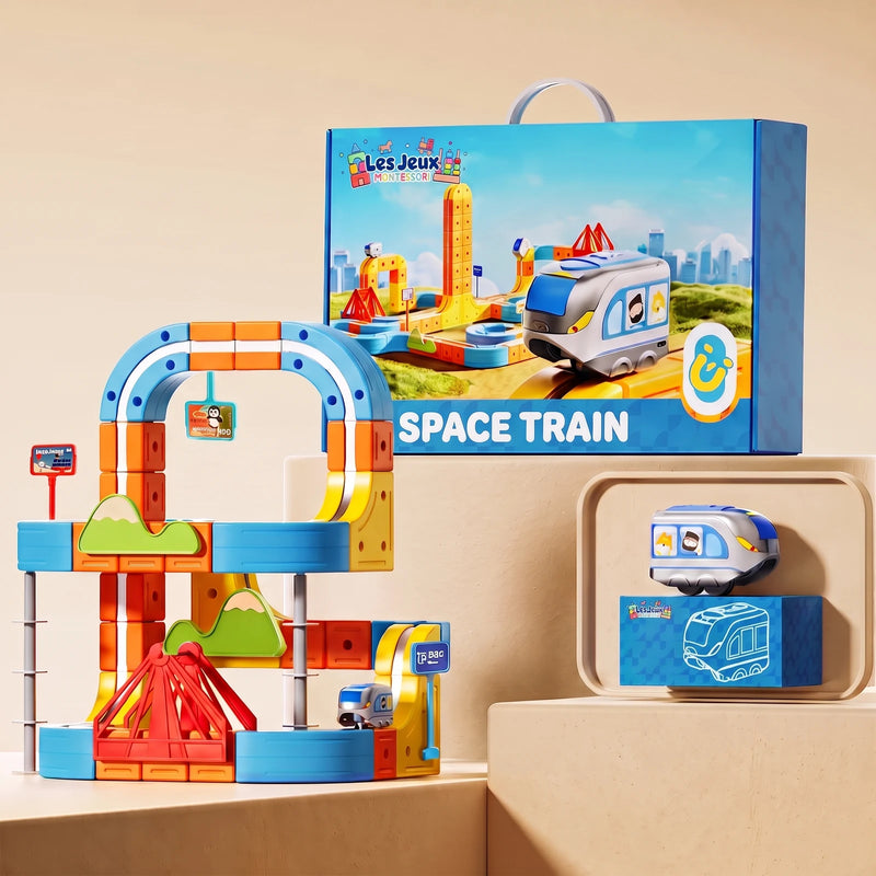 Set 100 pieces : arche, tour a etages, pont rouge et son coffret