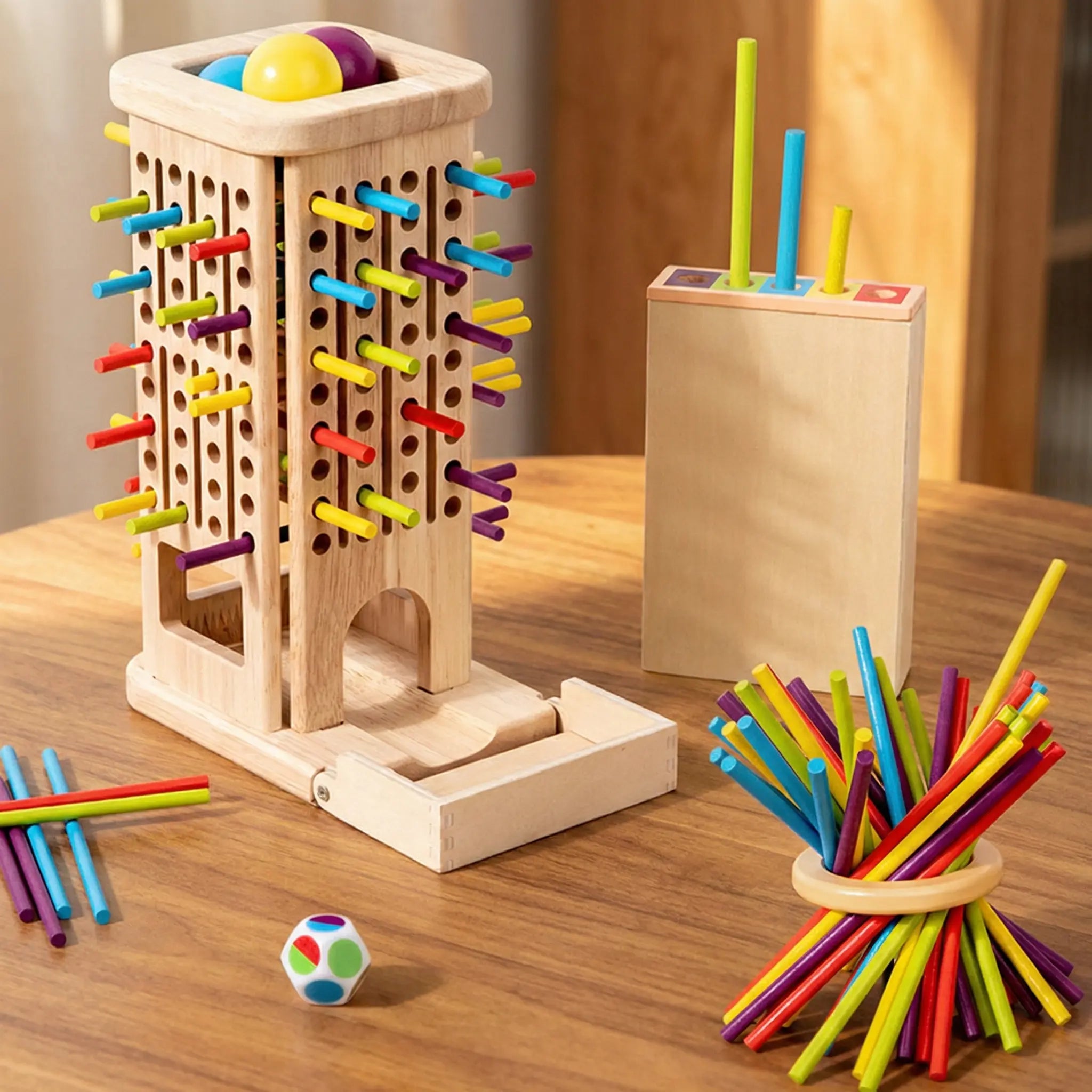 Jeu Montessori Bâtons Colorés 3en1 - Éveil & Famille dès 3 ans