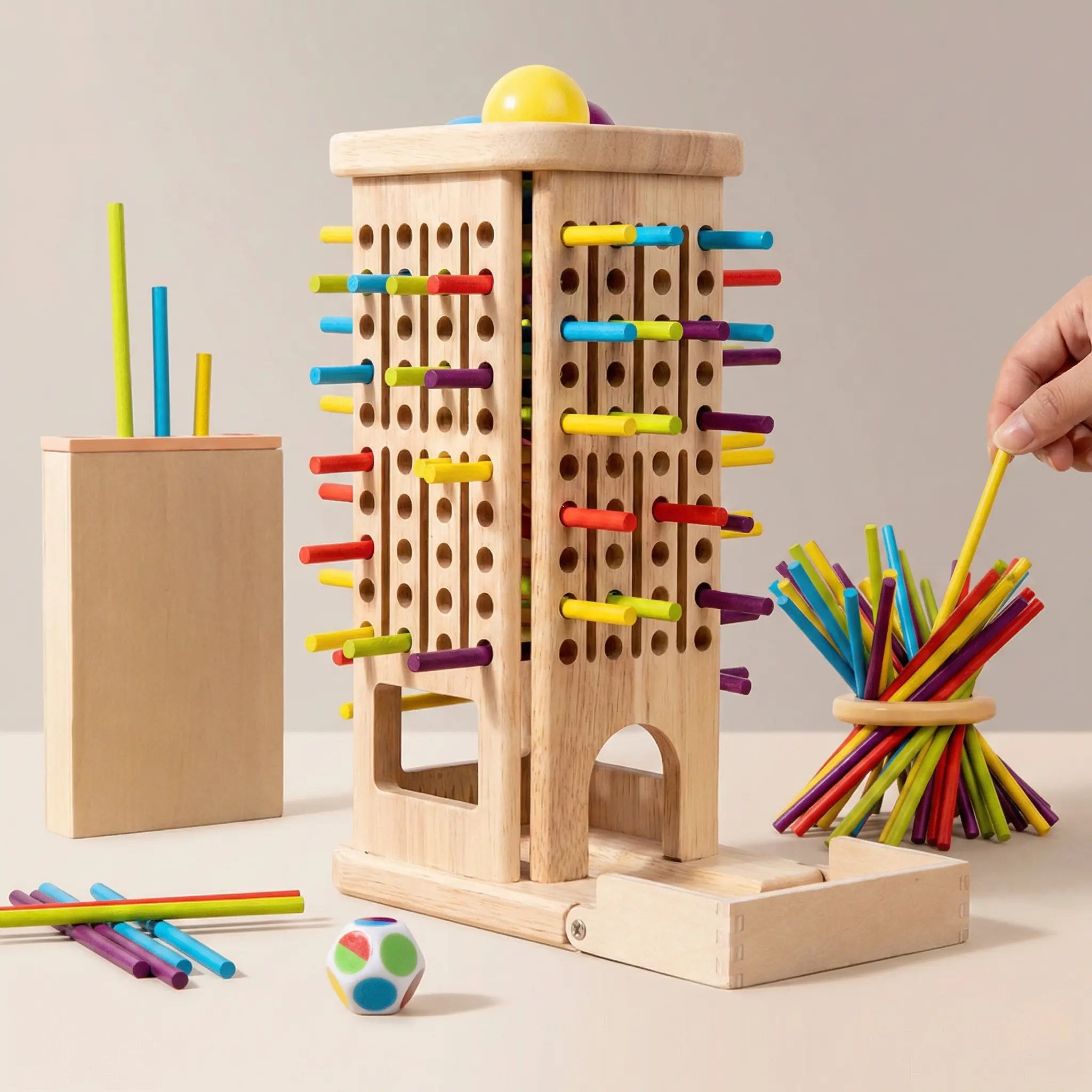 Jeu Montessori Bâtons Colorés 3en1 - Éveil & Famille dès 3 ans