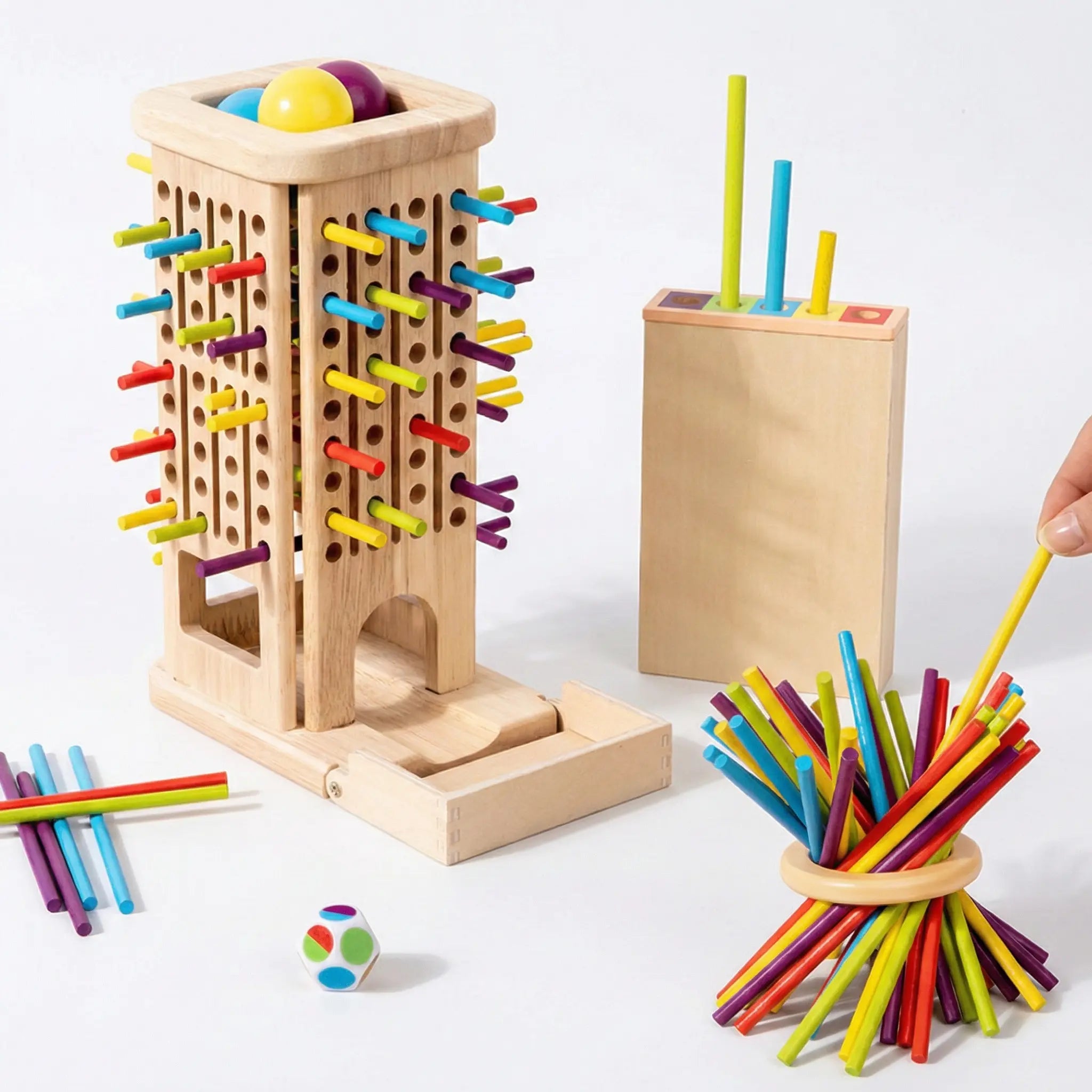 Jeu Montessori Bâtons Colorés 3en1 - Éveil & Famille dès 3 ans