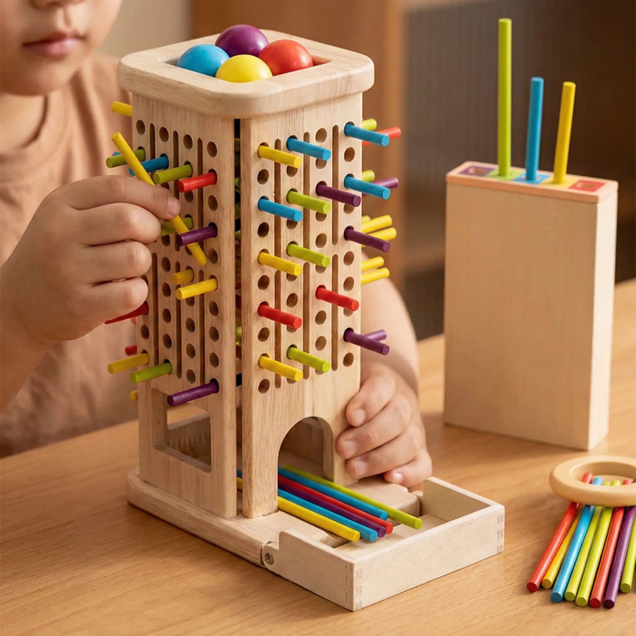 Jeu Montessori Bâtons Colorés 3en1 - Éveil & Famille dès 3 ans