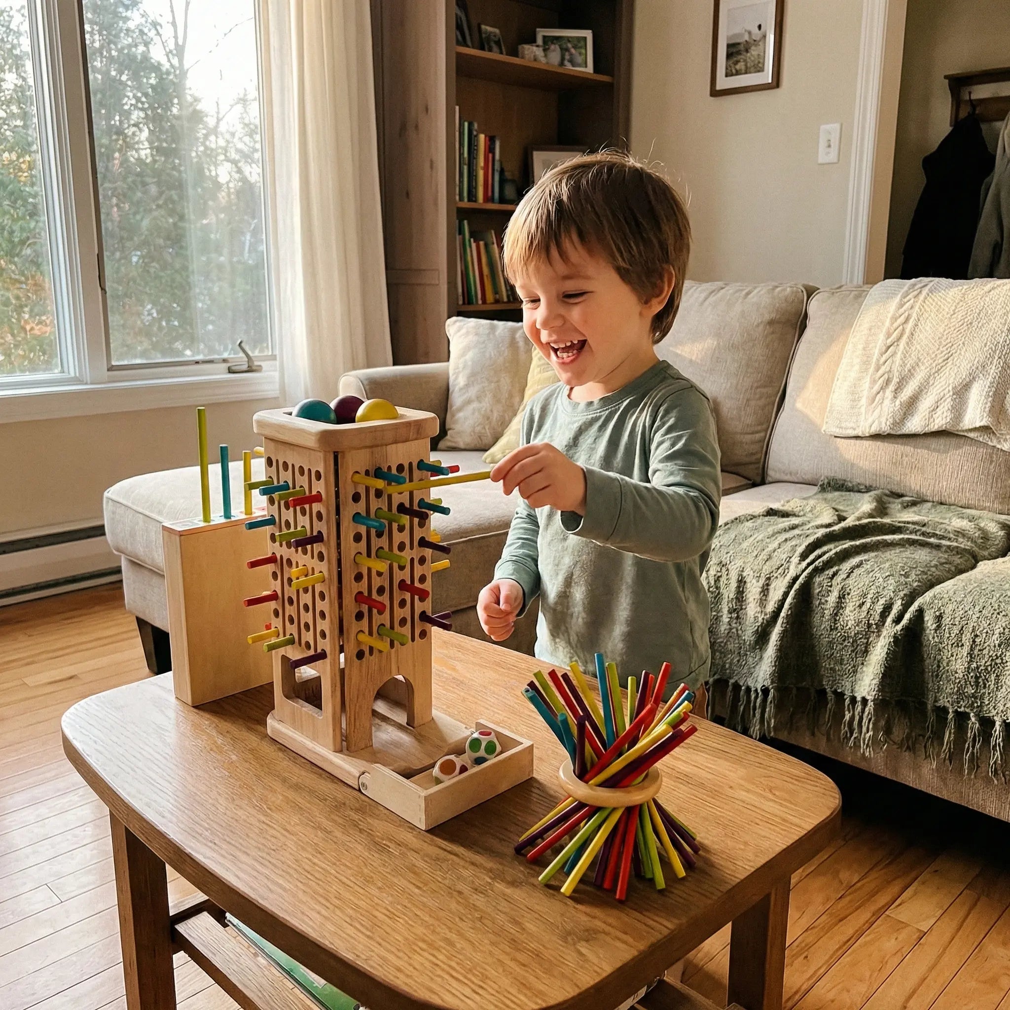 Jeu Montessori Bâtons Colorés 3en1 - Éveil & Famille dès 3 ans