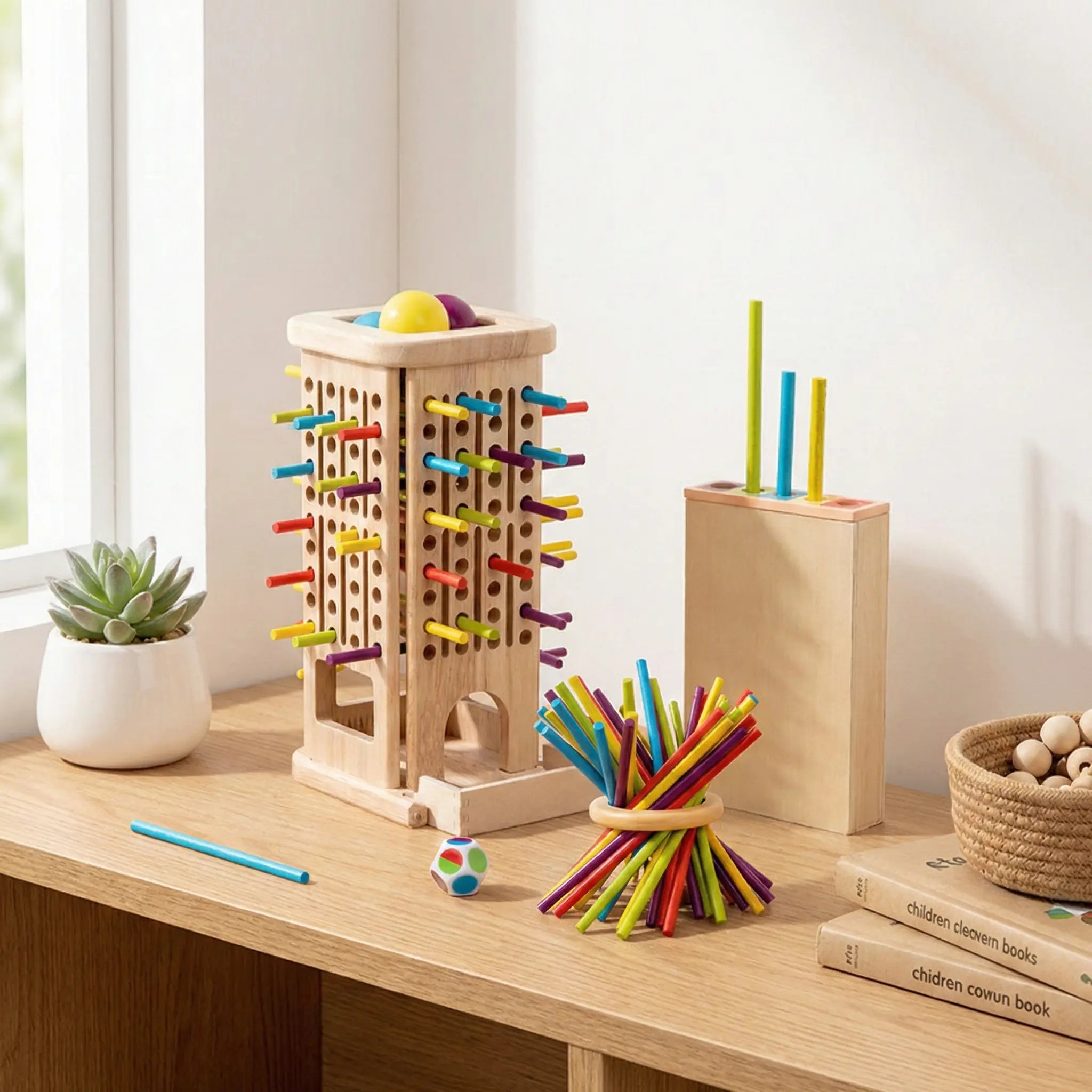 Jeu Montessori Bâtons Colorés 3en1 - Éveil & Famille dès 3 ans