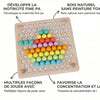 Jeu de Perles en Bois Montessori - Puzzle Clip & Motifs 2-6 ans