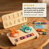 Planche Montessori Double Face - Traçage Chiffres & Comptage Doigts