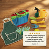 Kit Jardinage Enfant 11 Pièces - Outils Sécurisés Plage & Jardin