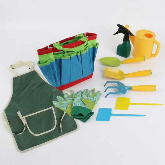 Kit Jardinage Enfant 11 Pièces - Outils Sécurisés Plage & Jardin