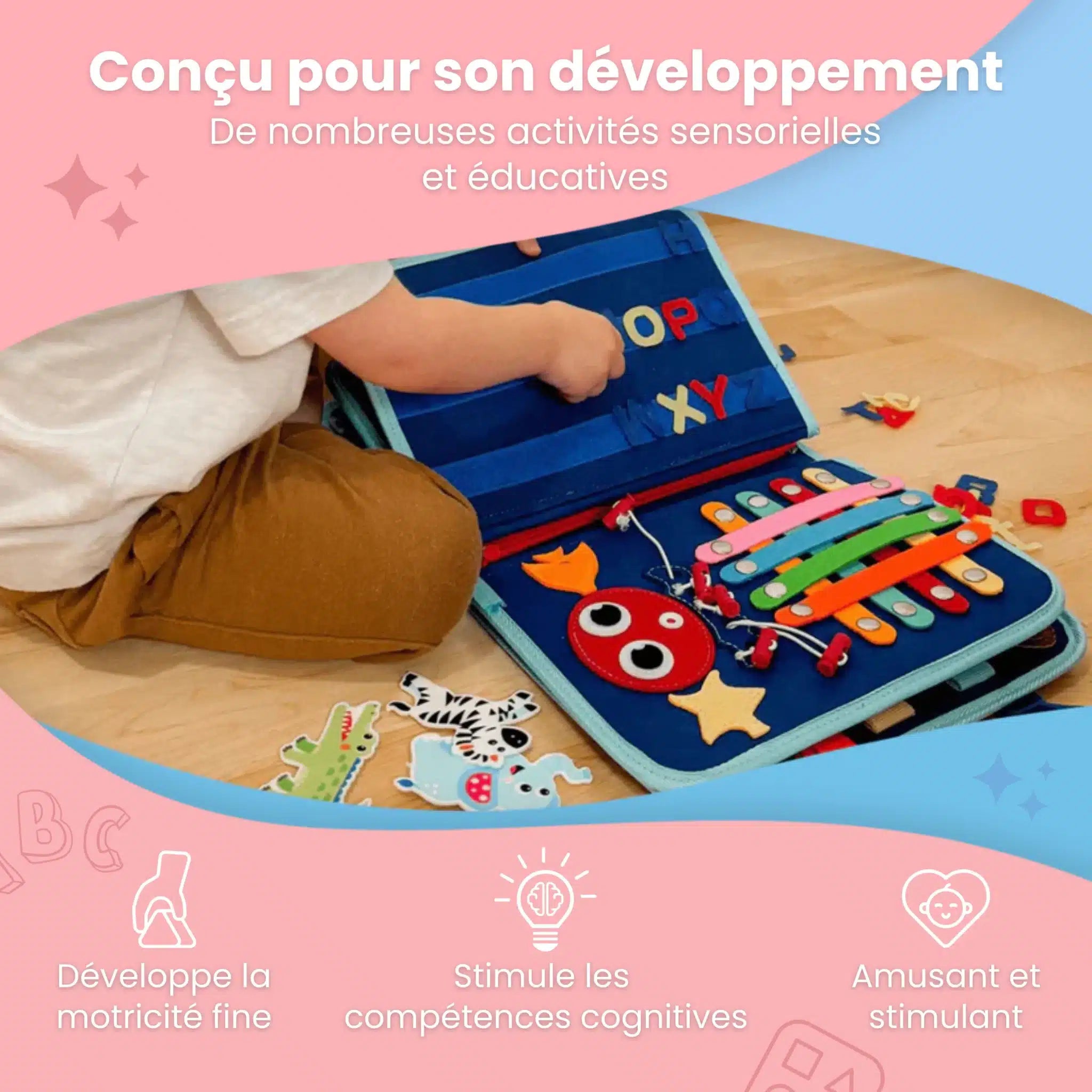 Busy Board Sensoriel 7 en 1