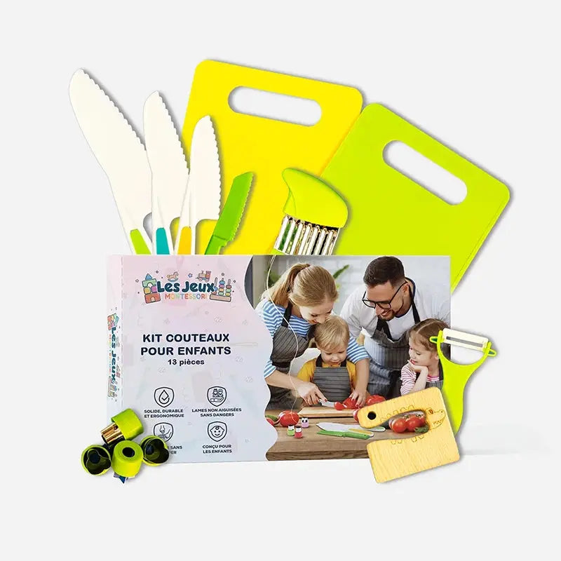 Couteaux Enfant - Kit de Cuisine Montessori 13 pièces My Store