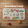 Puzzle de terre de bonhomme de neige.