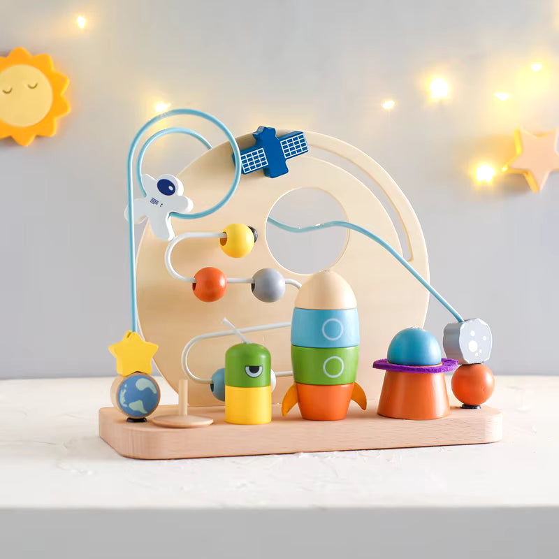 Boulier de l'espace en bois naturel My Store