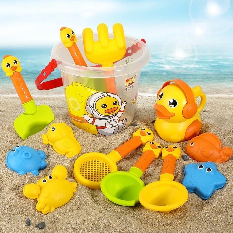 Kit de Jouets de Plage - Jeu de Sable Aquatique, seaux.