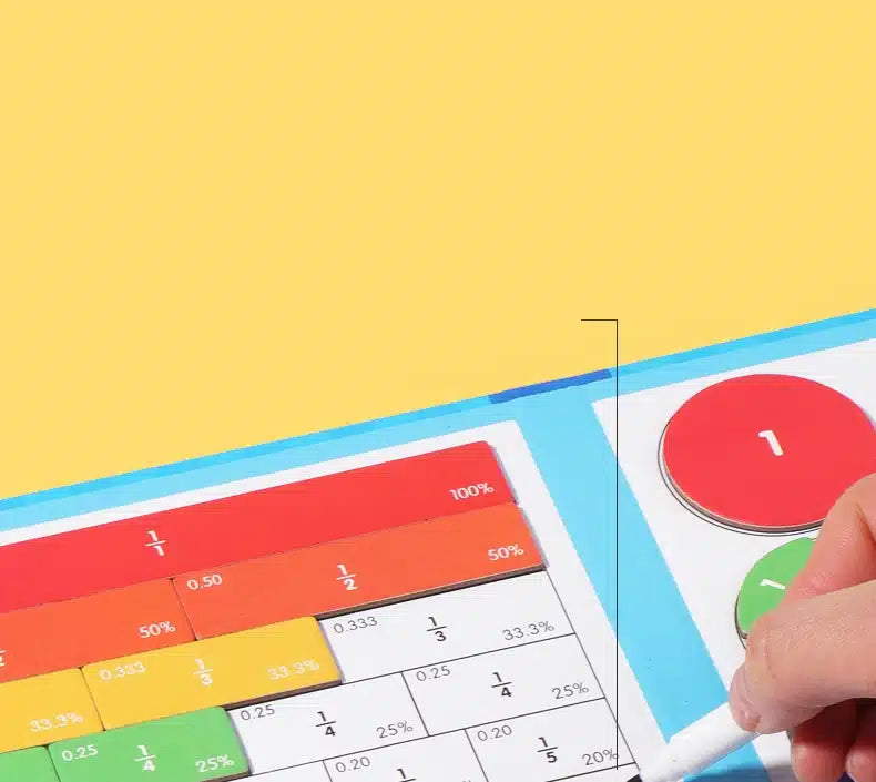 Jeu Magnétique d'Apprentissage des Fractions