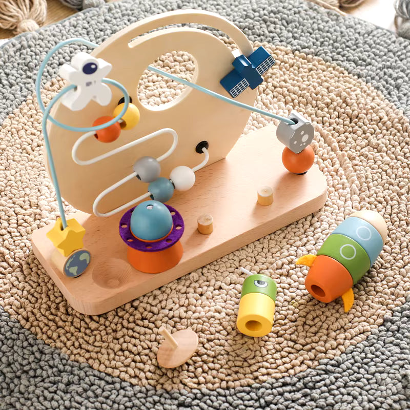 Boulier de l'espace en bois naturel My Store