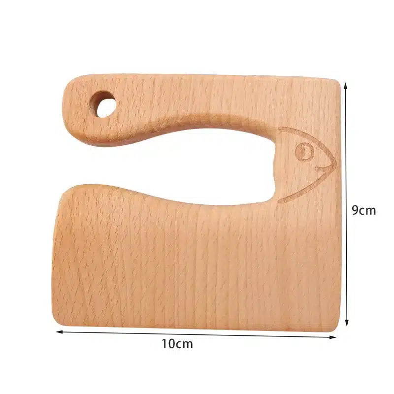 Une cuillère en bois avec un manche en bois.