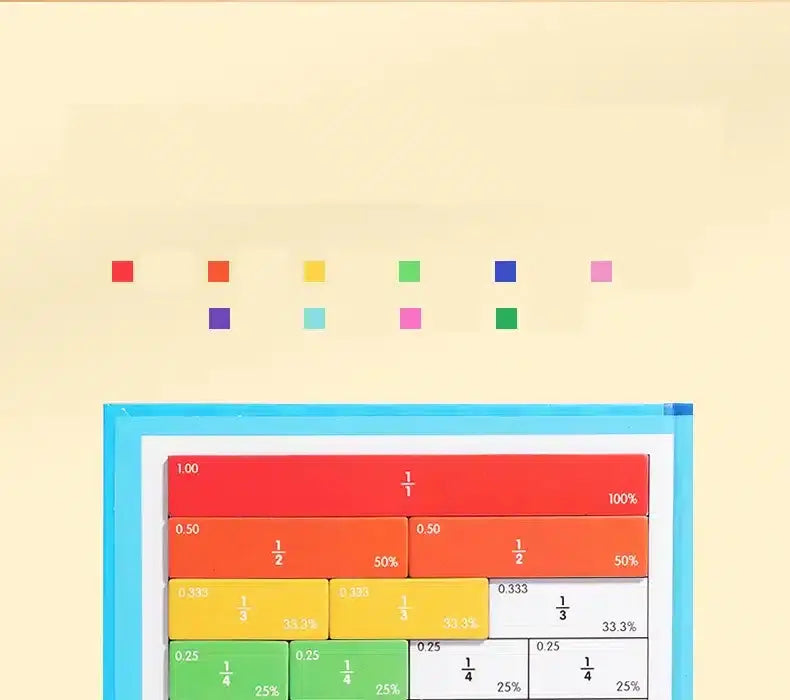 Jeu Magnétique d'Apprentissage des Fractions My Store