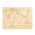 Puzzle du monde en bois montessori