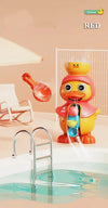 Un jouet "Jouet Douche et Bain Canard Mignon avec Ventouse" dans une piscine.