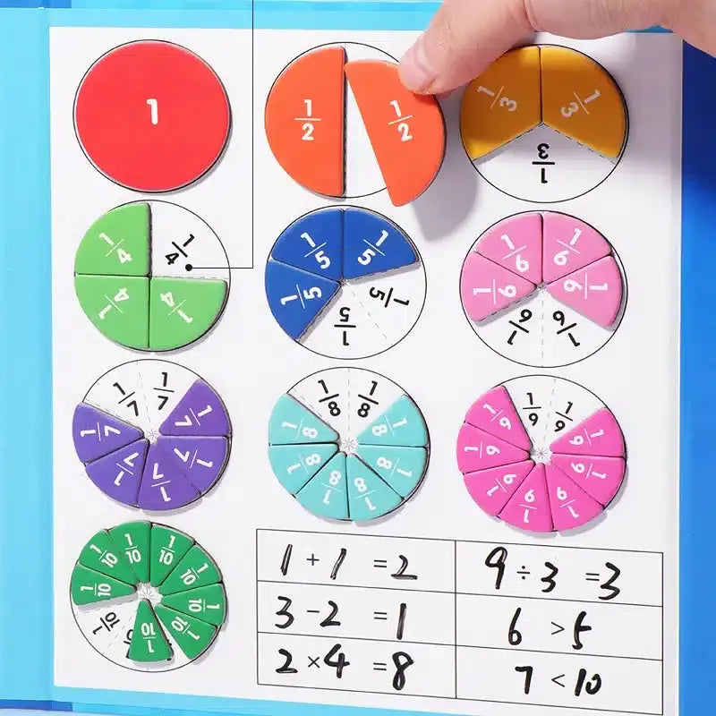 Jeu Magnétique d'Apprentissage des Fractions My Store