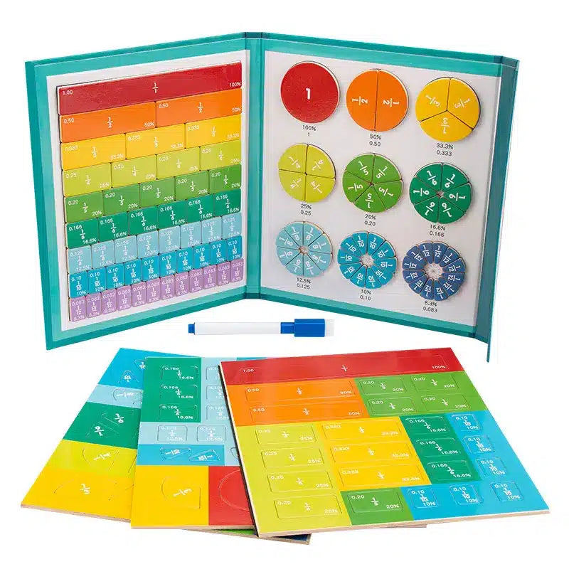Jeu Magnétique d'Apprentissage des Fractions