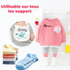 Un lot de Tampon Prénom Vêtement - Rapide et résiste à +1000 lavages vêtements et chaussettes bébé.