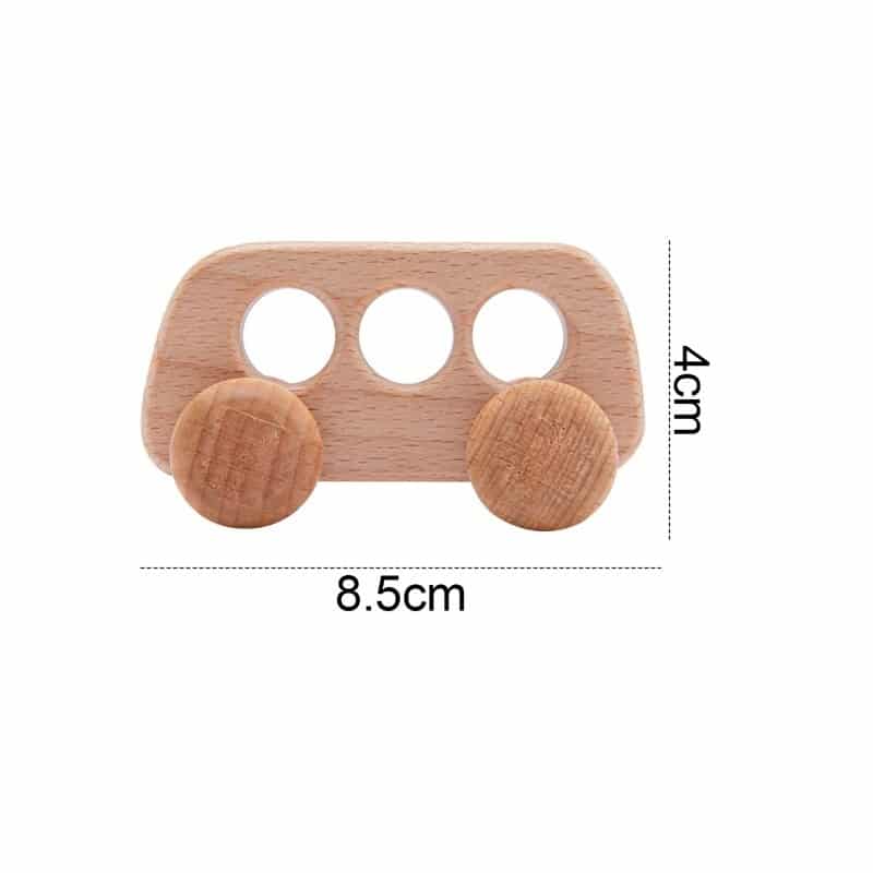 anneau de dentition en bois voitures bus taille