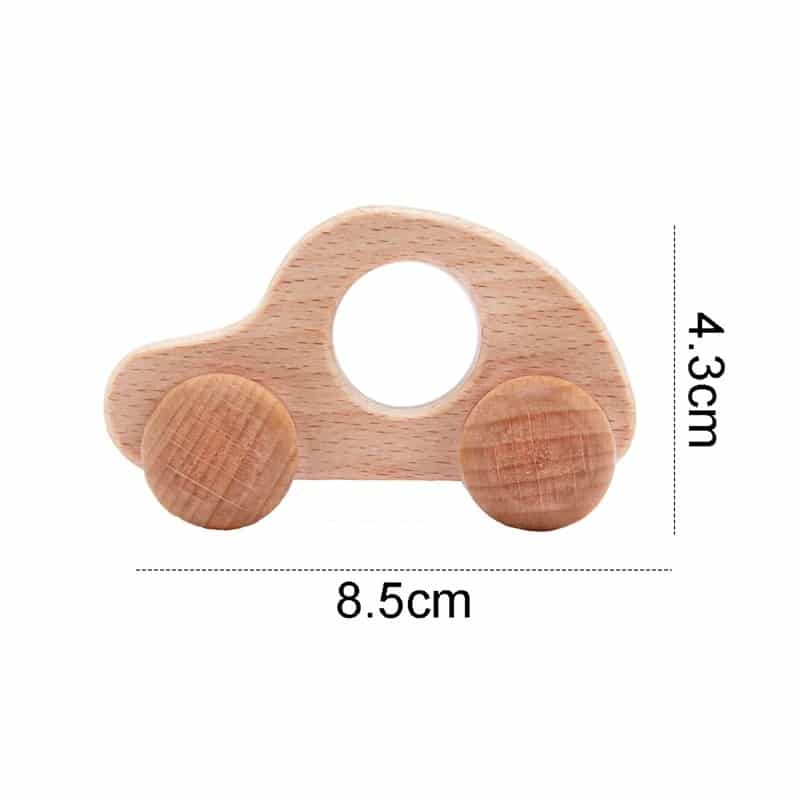 anneau de dentition en bois voitures