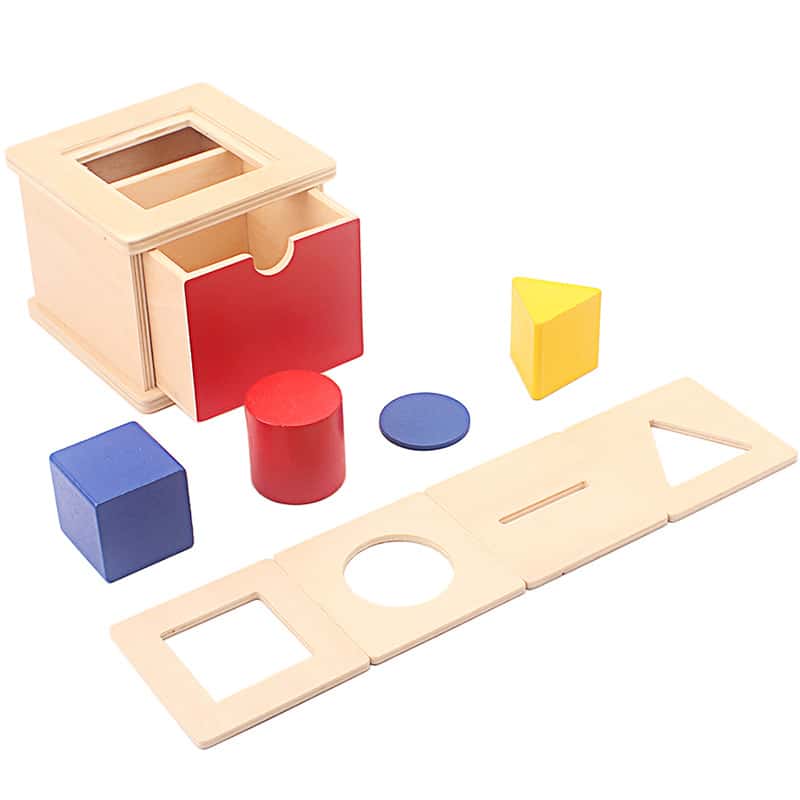 boite de tri montessori forme interchangeable 