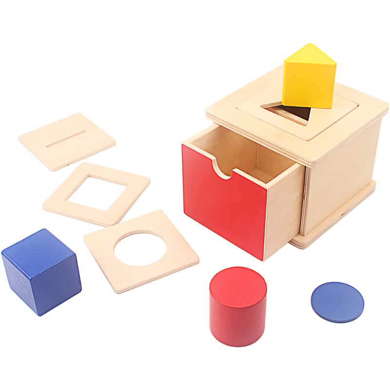 boite de tri montessori forme interchangeable 