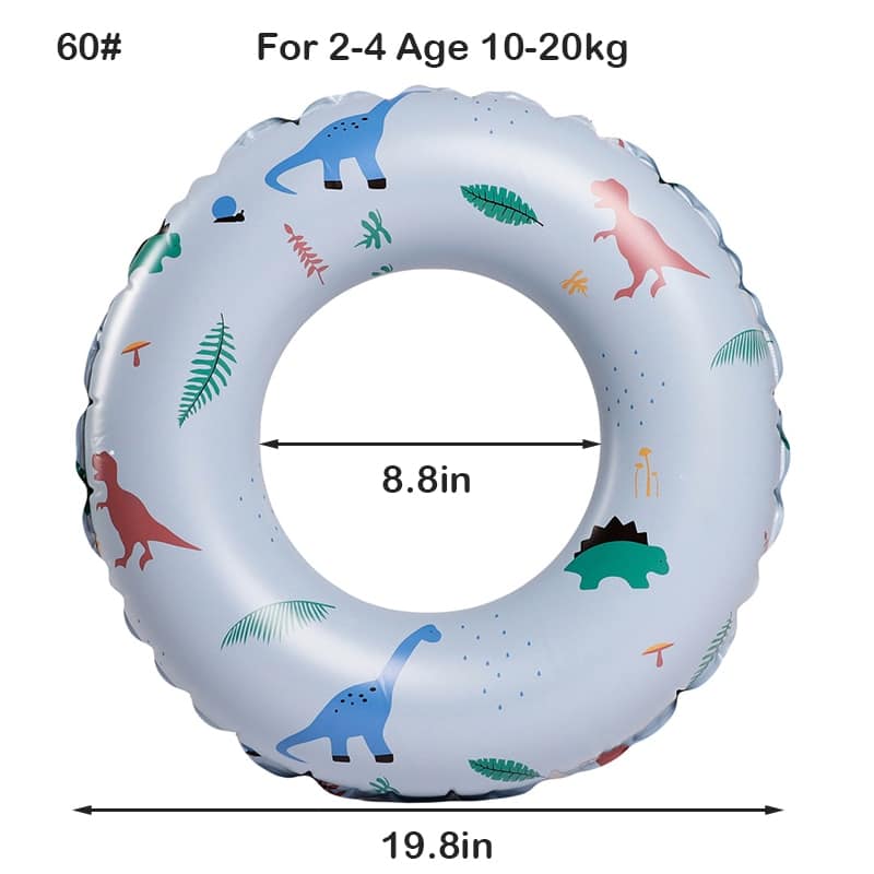 Une Bouée Gonflable gonflable avec des dinosaures pour les enfants de 5 à 9 ans (20-40 Kg).