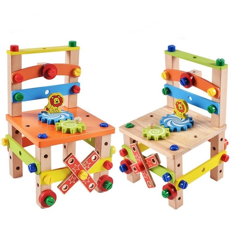 deux chaise montessori a construire