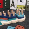 ensemble en bois pour l apprentissage montessori 