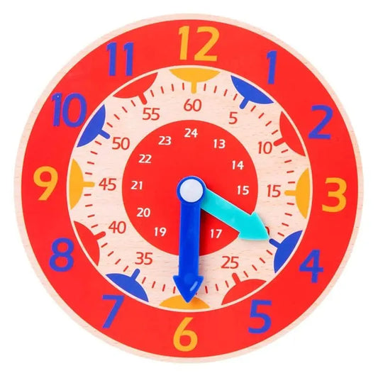 horloge coloree pour enfants h rouge 