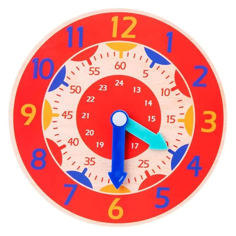 horloge coloree pour enfants h rouge 