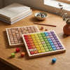 Tableau Multiplication Montessori Bois - Apprentissage Mathématiques