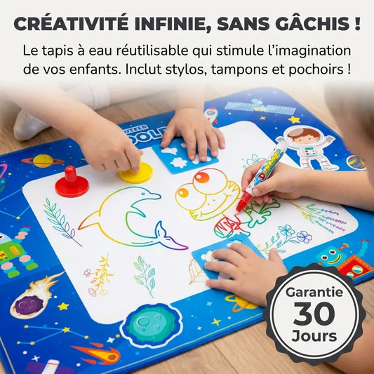 Tapis de Dessin Magique à l'Eau 100x80CM - Montessori Sans Tâche