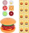 Jeu de cartes Jeu d'Empilage Hamburger à empiler.