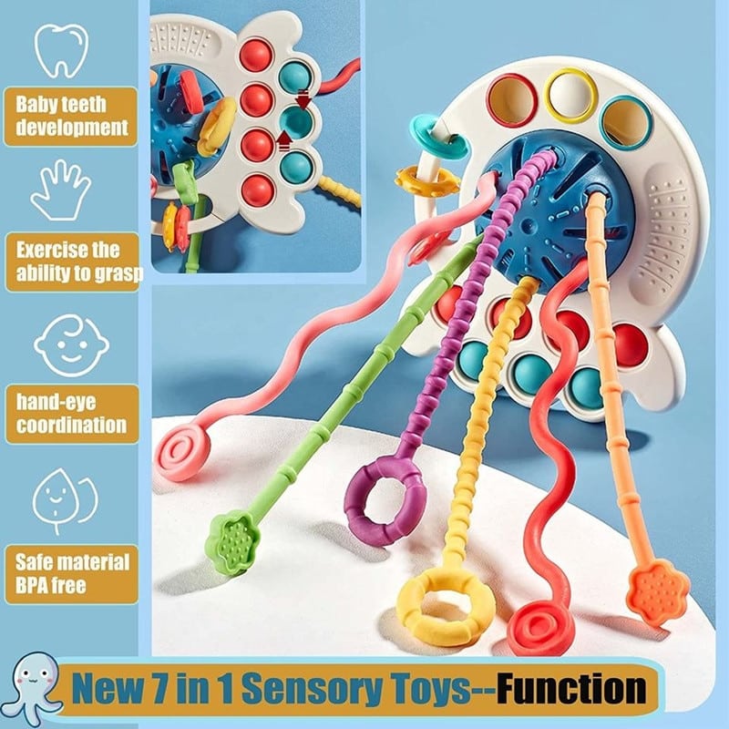 Nouvelle fonction pour le Jouet Sensoriel Bébé 7 en 1.