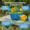 Kit Jardinage Enfant 11 Pièces - Outils Sécurisés Plage & Jardin
