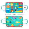 Un sac de jouets sensoriels sur le thème de l'espace intégrant le Kit Sensoriel 7 en 1 Montessori.